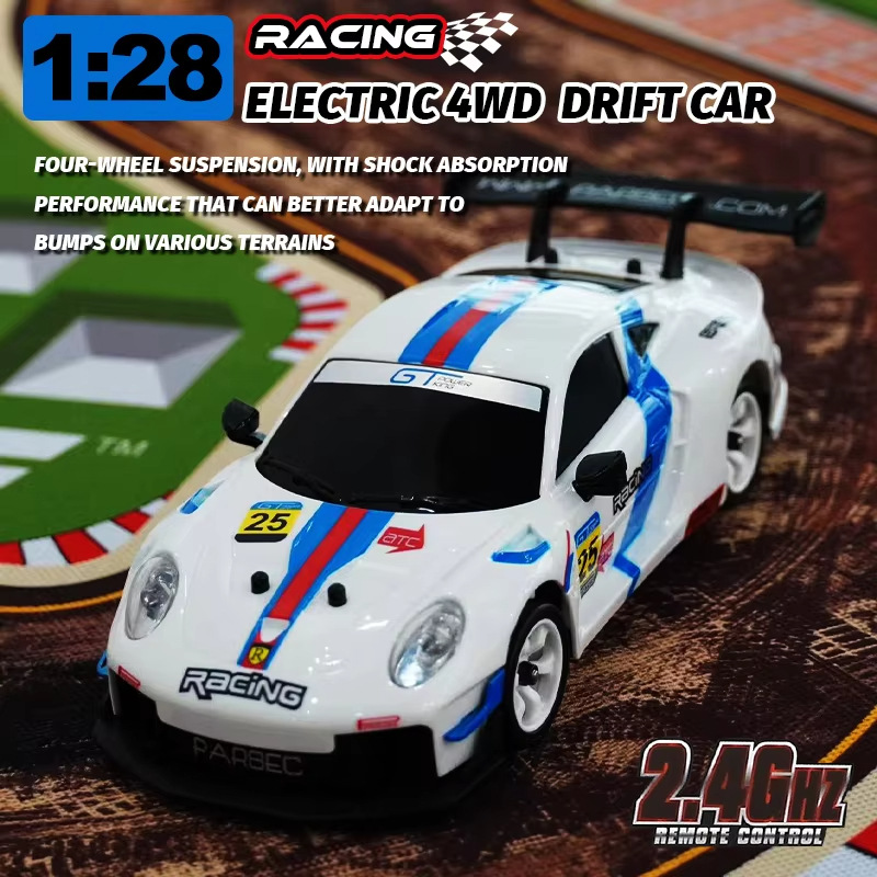 (Cross-border trading), (Wholesale), toy, four wheel drive realistic drift car, remote control car, scale 1:28 2