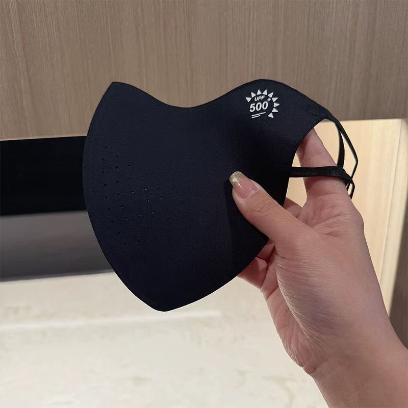 UPF500+防晒口罩防紫外线女仿锦冰丝3d立体护眼角耳带无痕口罩|undefined