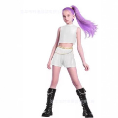 2025新款万圣节恶魔猎人cos服装 欧美流行歌手舞台派对表演装扮