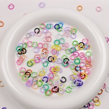 8mm彩色烤漆开口圈DIY饰品配件10mm金属弹簧环扣钥匙扣挂件材料