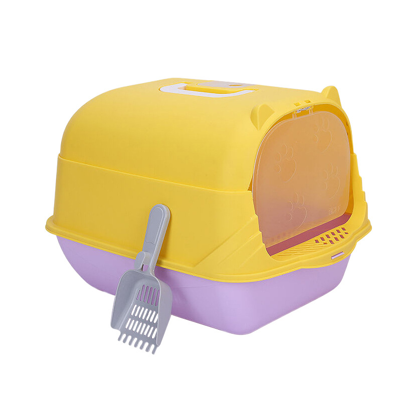 Caja de arena para gatos cerrada anti-Splash gran espacio desodorante extraíble gato inodoro suministros para mascotas al por mayor