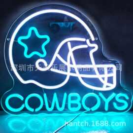 跨境霓虹灯发光字led灯牌广告牌酒吧字母氛围灯diy装饰logo背景墙