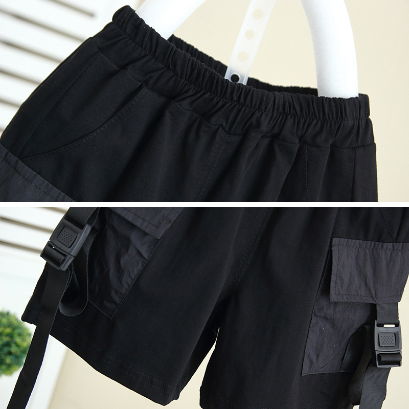 5149 Traje de herramientas de verano para niños 2024 Nuevo traje de dos piezas de manga corta de verano para bebés Hermoso vestido de verano para niños