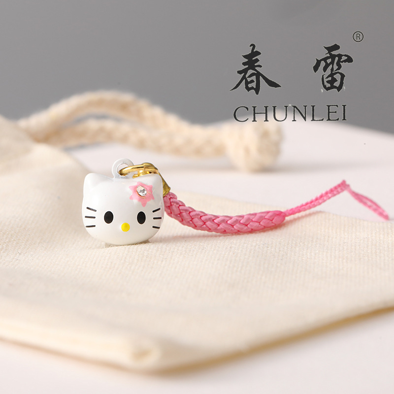 Campana de dibujos animados japonés adornos de campana de dibujos animados adornos de campana