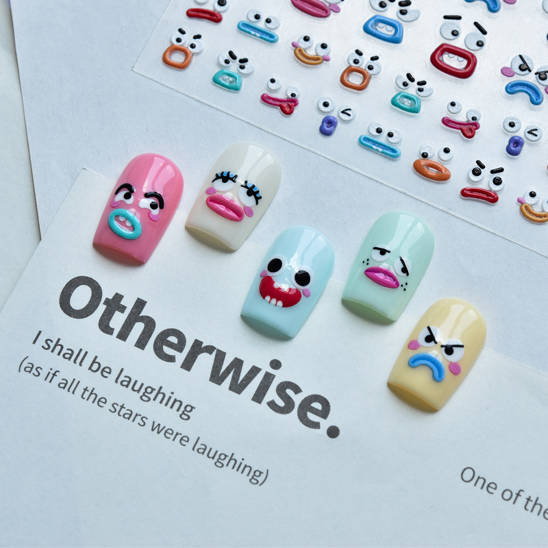 Tomoni Jelly Nail Stickers Xiaohongshu Cute Cartoon Smiley Face Kidsren's Nail Stickers Wholesale Elegant Short Fake Nails Tomoni Jelly Nail Stickers Xiaohongshu Cute Cartoon Smiley Face Kidsren's Nail Stickers Wholesale Elegant Short Fake Nails