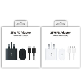 Suitable for Samsung Note10/S20/A80 British 25W PD fast charge charging Typec TA800 charger