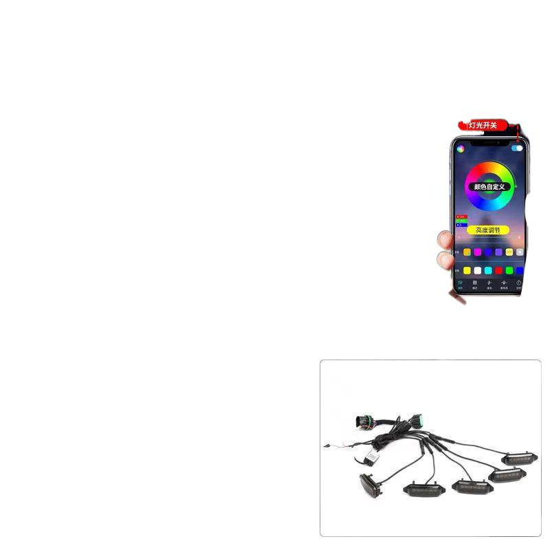 Lámpara de red media adecuada para Haver Raptor Lámpara amarilla LED Lámpara diurna Lámpara de parrilla impermeable Lámpara amarilla image 4