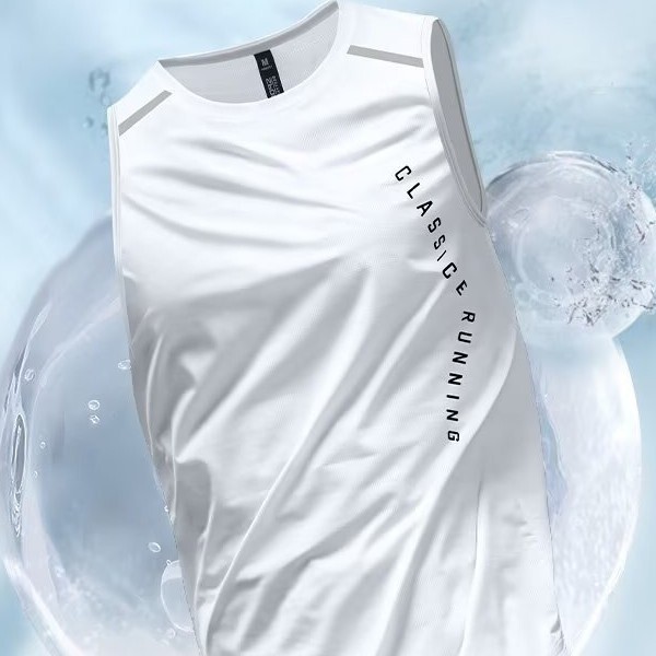 Sports Quick-Drying Vest for Men, Professional Running and Marathon Training, New Ice Silk Sleeveless T-Shirt, Vest, Fitness Clothes Sports Quick-Drying Vest for Men, Professional Running and Marathon Training, New Ice Silk Sleeveless T-Shirt, Vest, Fitness Clothes