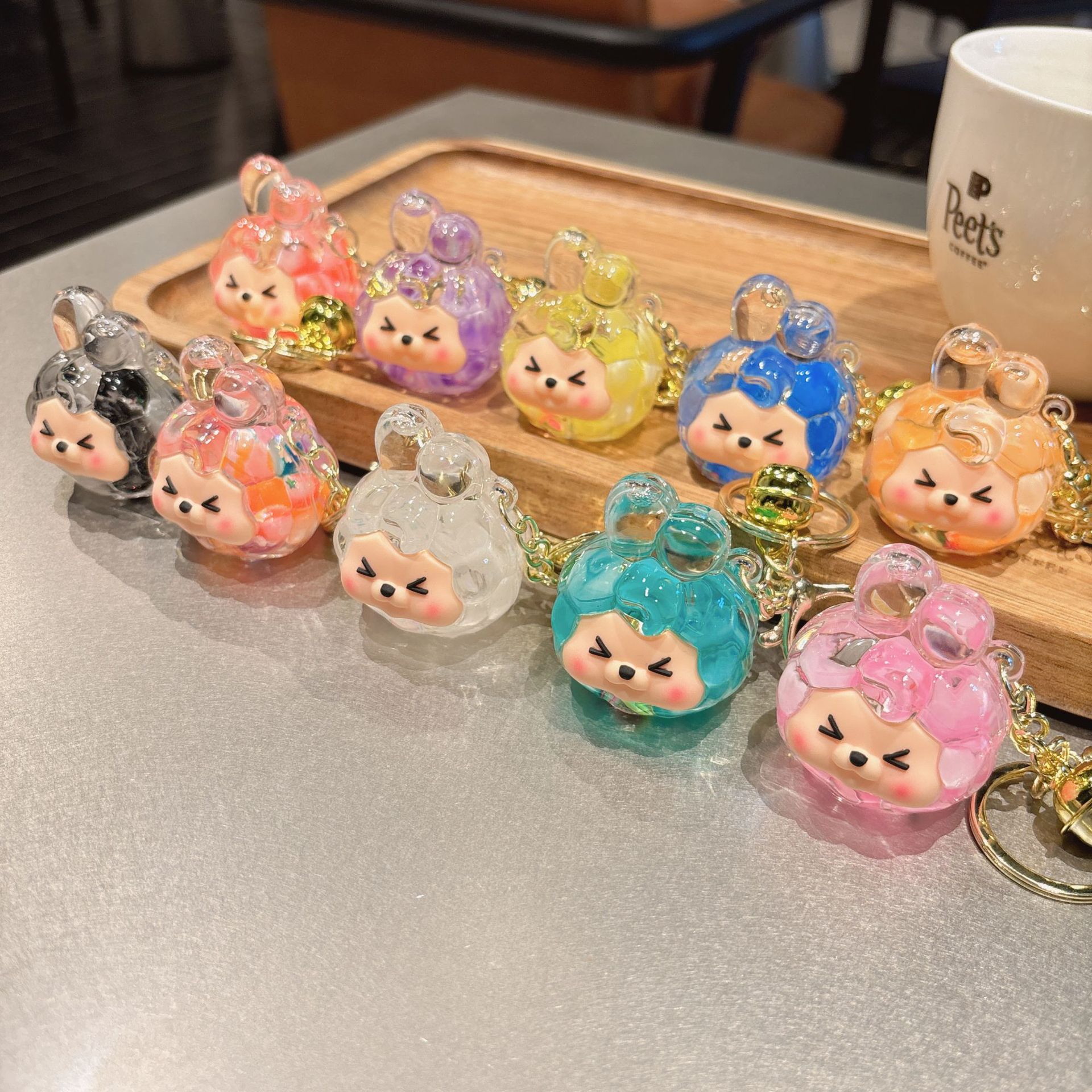 50g Weight Bag Pendant, Keychain Classification 1 Piece Quantity Festival, Shopping Occasion Acrylic Material Cartoon Character Pattern Unisex Gender Cute Style 1 Piece Cute Cartoon Character Acrylic Unisex Bag Pendant Keychain 2