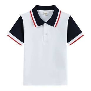 Детское поло белое светло-голубое тёмно-синее тёмно-зелёное школьная форма лето бордовое короткий рукав для мальчиков и девочек