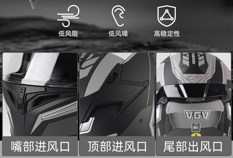 Suitable for 2025 New Vgv3C Certified Motorcycle Open-Face Helmet, Summer All-Season Motorcycle Helmet for Men and Women