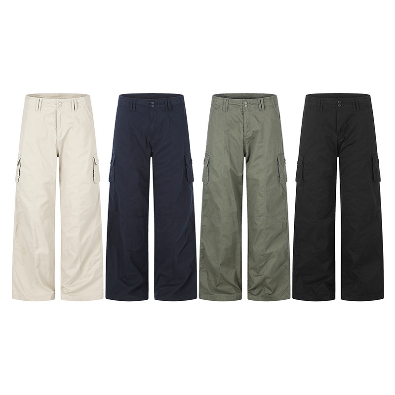 Tuochuan CN61010 American retro work pants, multi-pocket, slimming, loose, versatile, trendy baggy straight-leg casual pants Tuochuan CN61010 American retro work pants, multi-pocket, slimming, loose, versatile, trendy baggy straight-leg casual pants