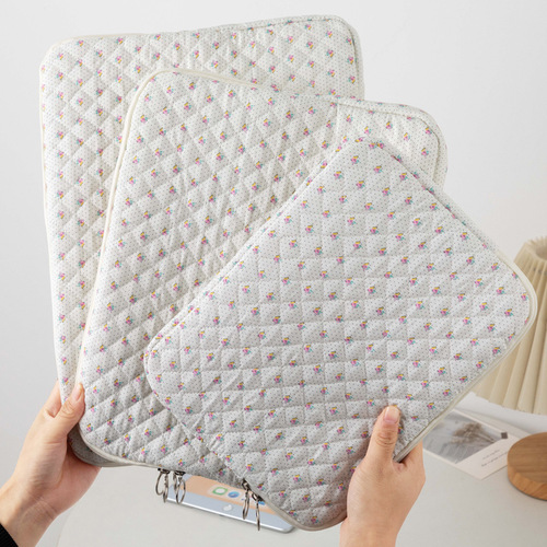 Cross-border classic love model iPad liner pack Apple laptop bag Floral cherry 11 inch 13 inch 15 inch