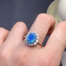 �Ɍ��r�П��u��Ȼ�Ų��{�W����ָ��ʯ7*9mm��S925�y�����Ƕ