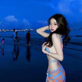 泳衣女2022新款爆款ins网红风性感分体欧美辣妹比基尼泡温泉泳装