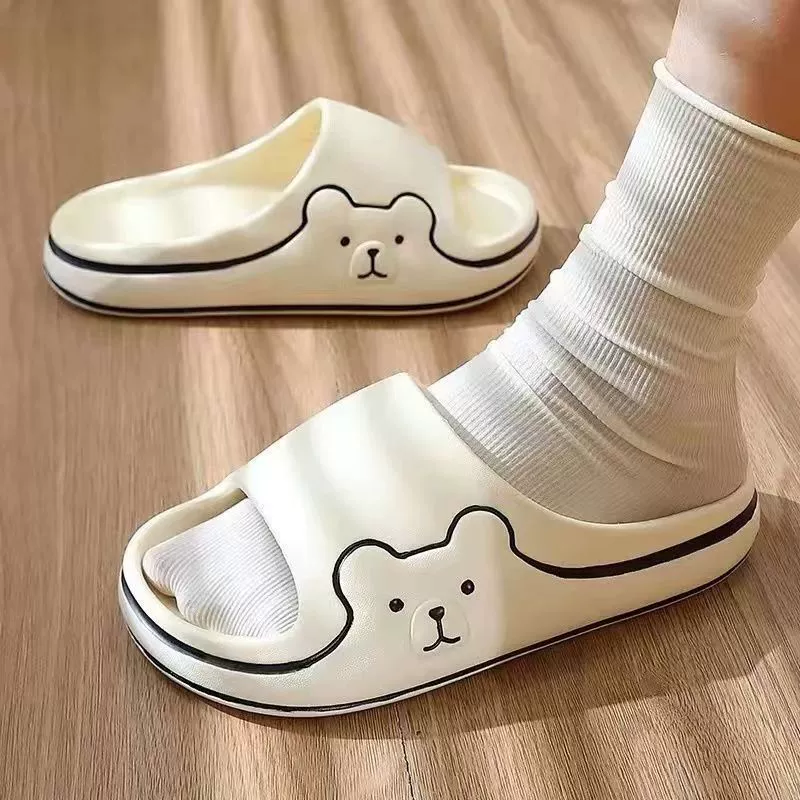 Summer cute high quality slippers for bath, for beloved
