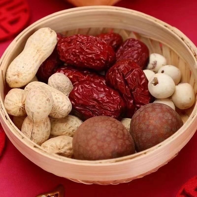 早生贵子干果套装红枣桂圆花生莲子撒床压床摆件婚礼结婚喜庆万百-阿里巴巴
