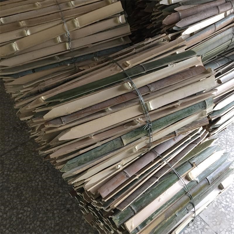 竹片放样测量用 单头篱笆桩 竹条尖头 地桩篱笆桩 工程篱笆桩 竹