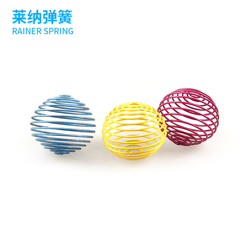 金属球工艺品  钢丝球工艺品 喷塑喷漆工艺钢丝球 弹簧球