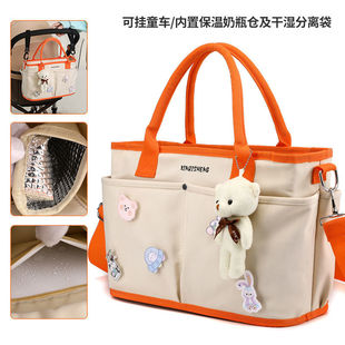 Mummy Outgoing Bag Portable Baby Bottle Waterproof Bag Large Capacity Maternal and Infant Multifunctional small size Lightweight Necessary Bag