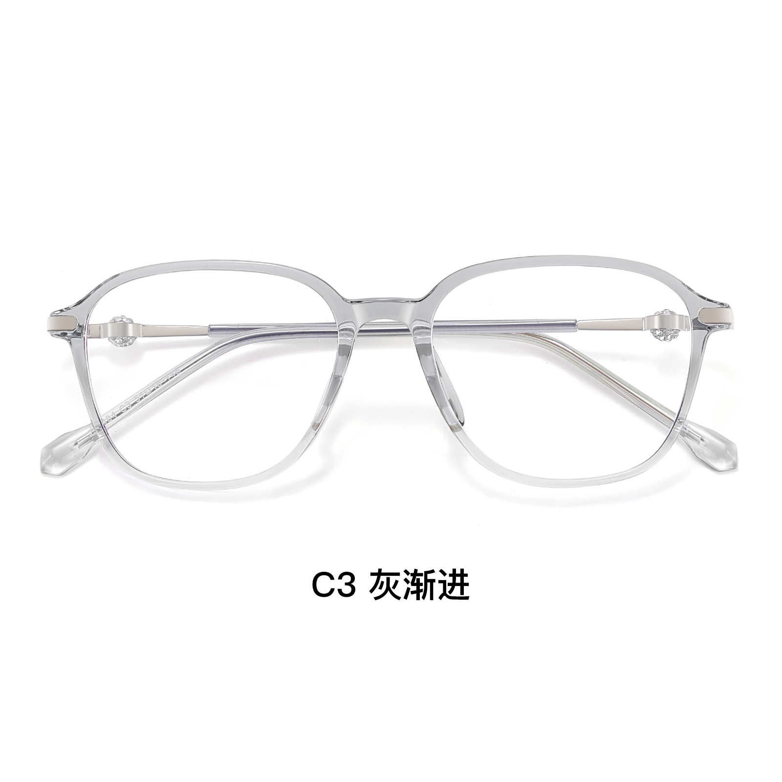 Jimmy Choo con el mismo marco de gafas rojas a prueba de luz azul, un marco de diamantes para hombres y mujeres de 4.5 mm de ancho con gafas de miopía