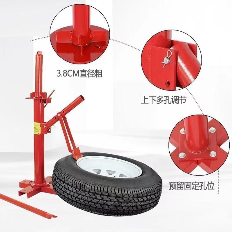 家用小车轮胎拆装机真空胎扒胎机流动补胎废旧轮胎拆装手动扒胎机