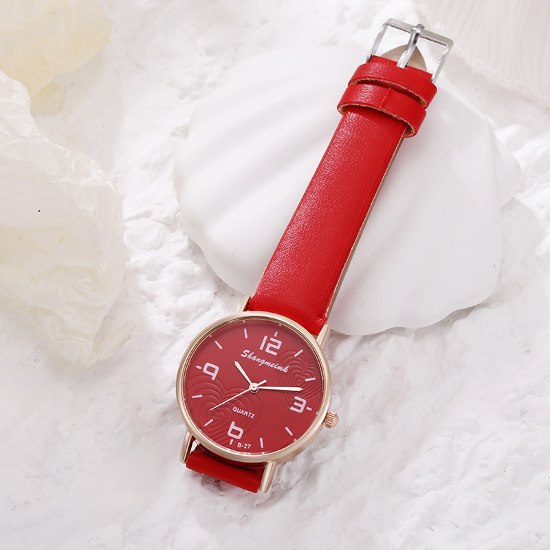 Stile di vita impermeabile nuove donne semplice orologio digitale alla moda Love Belt_voghion.com