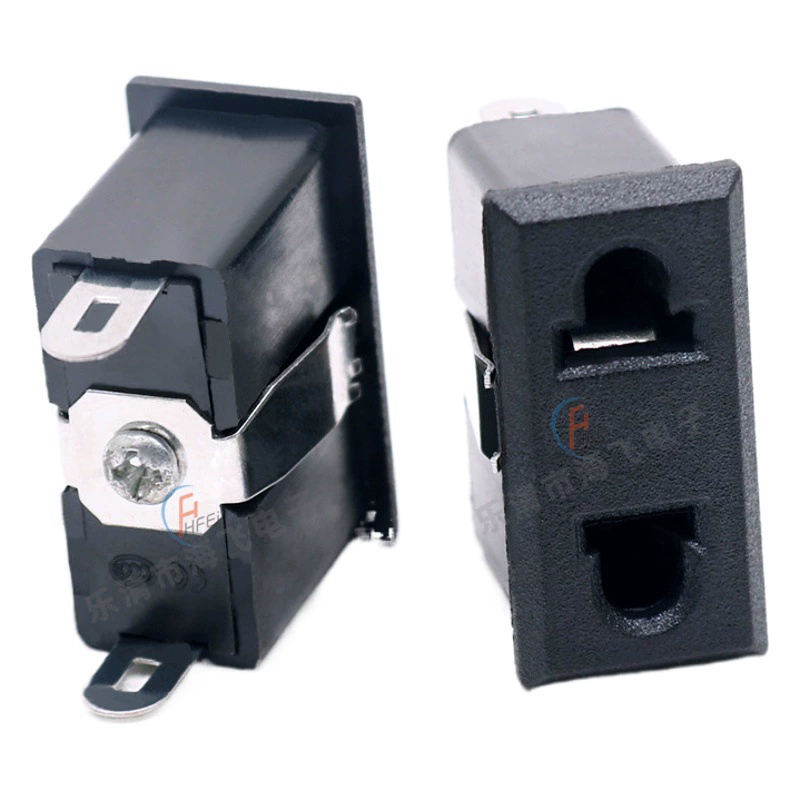 Встроенная в переменный ток двухконтактная Выходная розетка постоянного тока электрическая розетка с двумя отверстиями AC-09A положение металлической карты розетки