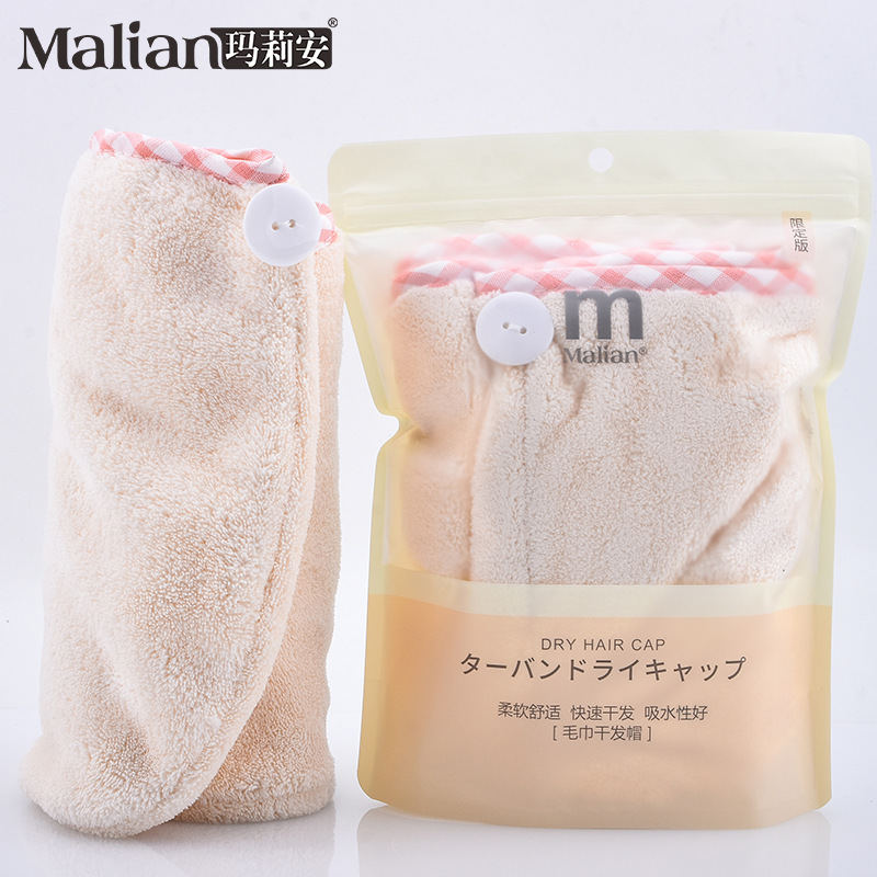 Marianne suave, absorción de agua fuerte, limpieza rápida, toalla para el cabello, toalla rápida, sombrero para el cabello secado