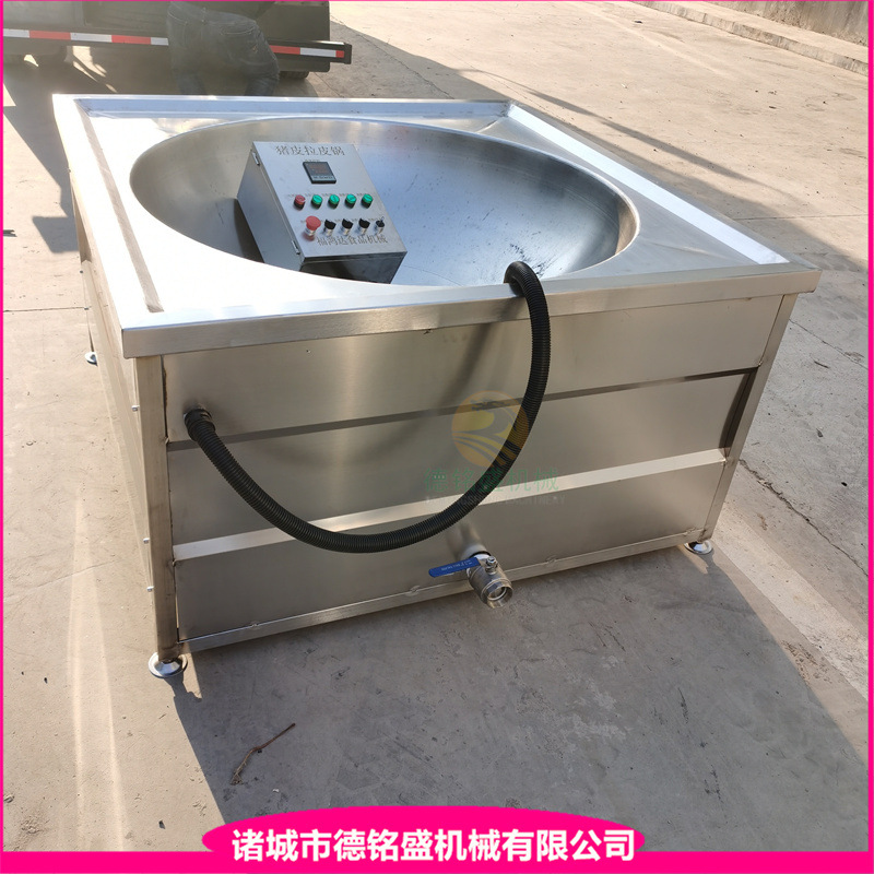 鸡皮小型电炸锅 赣州肉皮拉皮锅 温生猪皮设备 炸大块肉皮拉皮锅