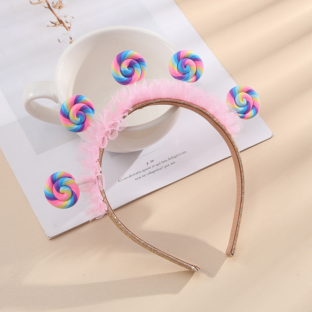 Children Unisex Cartoon Style Candy Cloth Handmade Hair Band display picture 3