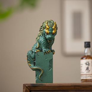 Guochao Qingsha Wenchuang Ruiju Panlong Creative Desktop Ornaments Home Living Room Office Decoration Launching Gifts