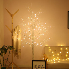 LED白樺樹燈聖誕仿真樹新年彩燈客廳家居裝飾燈春節日景觀燈串