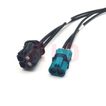 泰科版Mini Fakra母转双胞胎Mini Fakra 母GMSL2 车载摄像头线