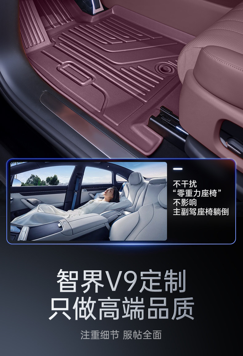 Suitable for Zhijie V9 Floor Mats, Tpe26 Model Car Interior Floor Mats, Modification Accessories, Trunk Mat Supplies Collection