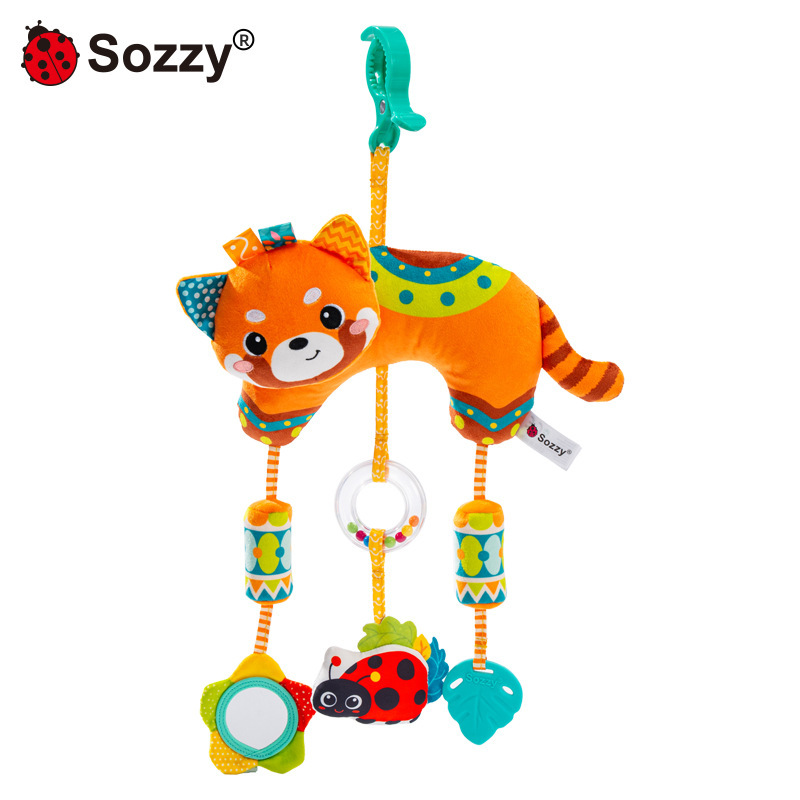 Sozzy bebé animal coche cama colgante bebé cochecito colgante sonajero 0-años educación temprana campana de viento campana de cama confort juguete