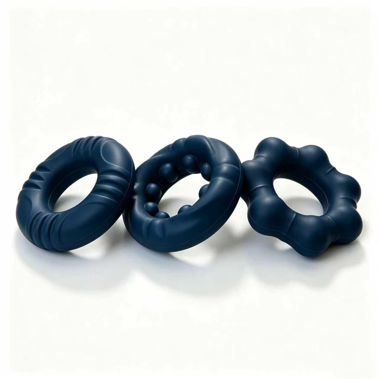 Men’s Liquid Silicone Delay Ring, Hexagon Design, Non-Vibrating Couples Wearable — detail image 5