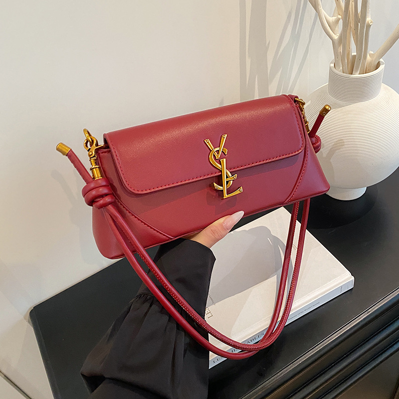 2026 New Cross-Border Women's Niche Versatile Baguette Bag Luxury Shoulder Bag Crossbody Bag European And American Style Underarm Bag - Thumbnail 3