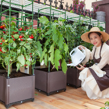 家庭阳台种菜蔬菜专用箱种植箱塑料楼顶长方形花盆种菜箱