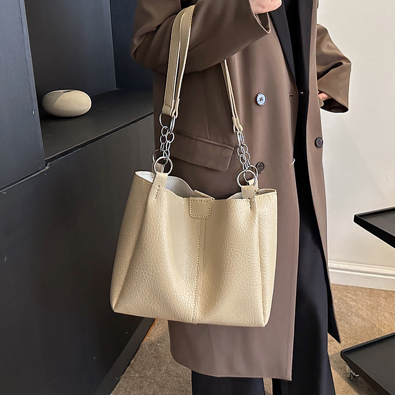 Nuevo bolso hecho a mano moda DIY material bolsa casera de Cercanías de gran capacidad bolso de las mujeres textura avanzada hombro bolsa