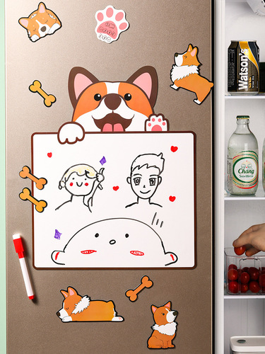 Misuo refrigerator sticker message board erasable ins refrigerator sticker decorative whiteboard magnet personalized creative blackboard