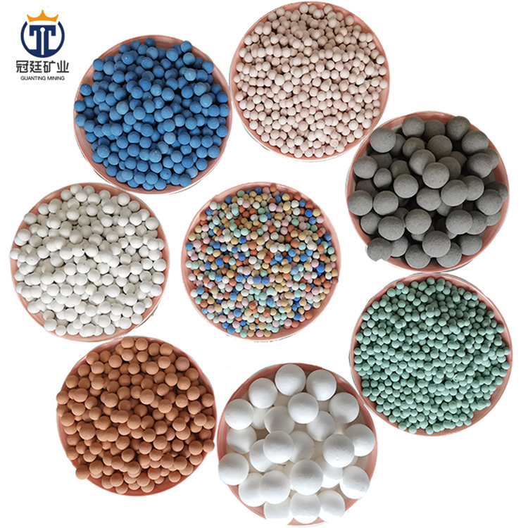 水处理电气石球 坐垫填充麦饭石球 热敷远红外陶瓷球托玛琳球