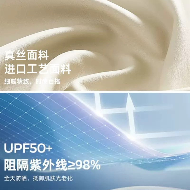 Máscara de seda protector solar máscara anti-UV para mujeres que conducen máscara solar 100% seda cara Gini transpirable