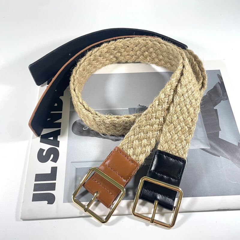 New Fashionable and Personalized Woven Belt with a High-End Design for Women's Dresses, Casual Pants, and Jeans New Fashionable and Personalized Woven Belt with a High-End Design for Women's Dresses, Casual Pants, and Jeans