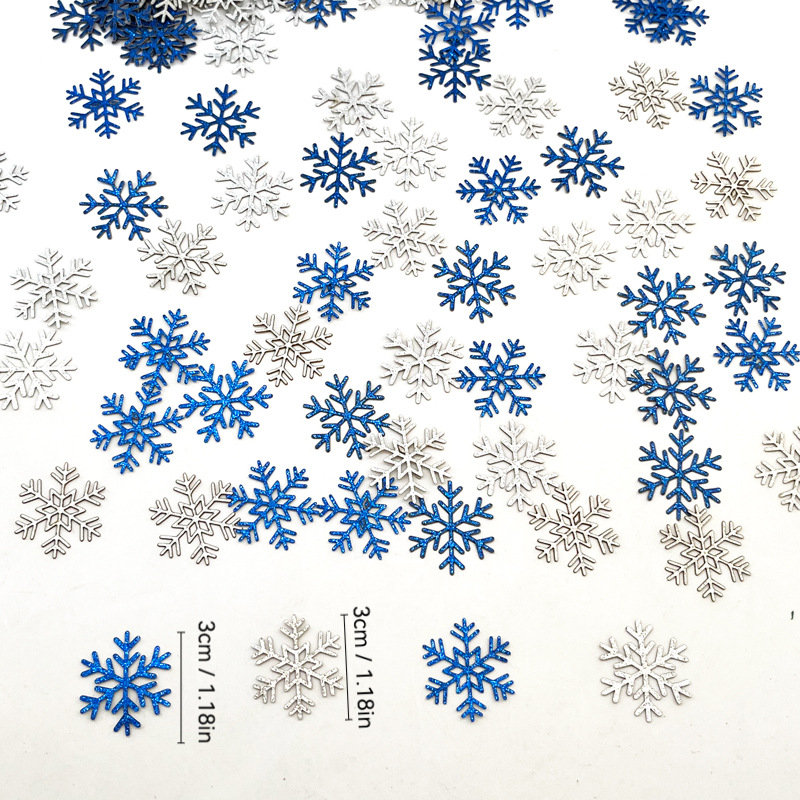 Navidad transfronteriza decoración de fiestas decoración confeti nieve de papel 120pcs al por mayor