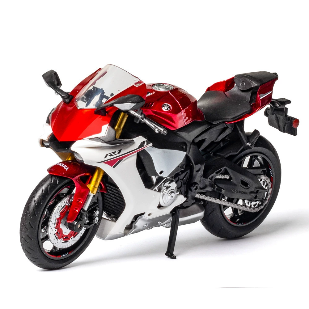 [Коробка] Caipa 1:12 модель коллекции алюминиевого мотоцикла Yamaha YZF-R1 и декоративный подарок для cross-border