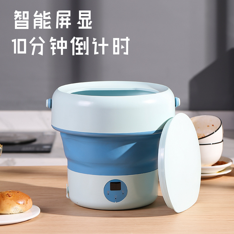 Amazon Folding Dishwasher Household Small Mini Dishwasher Fruit and Vegetable Washing Machine Folding Bucket Dishwasher