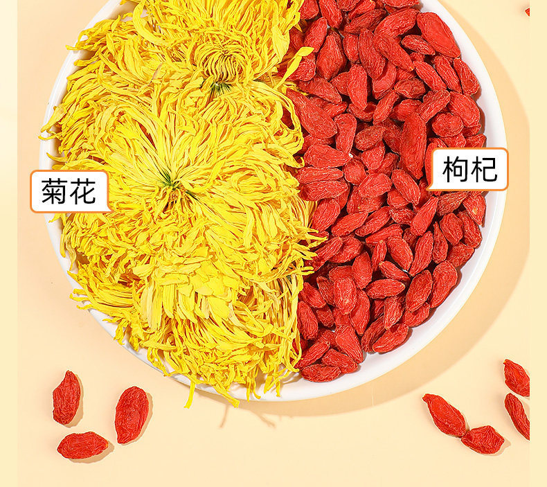 Chrysanthemum & Goji Berry Tea (Jin Si Huang Ju + Gou Qi Zi) — 10 Individually Wrapped Herbal Tea Bags specifications