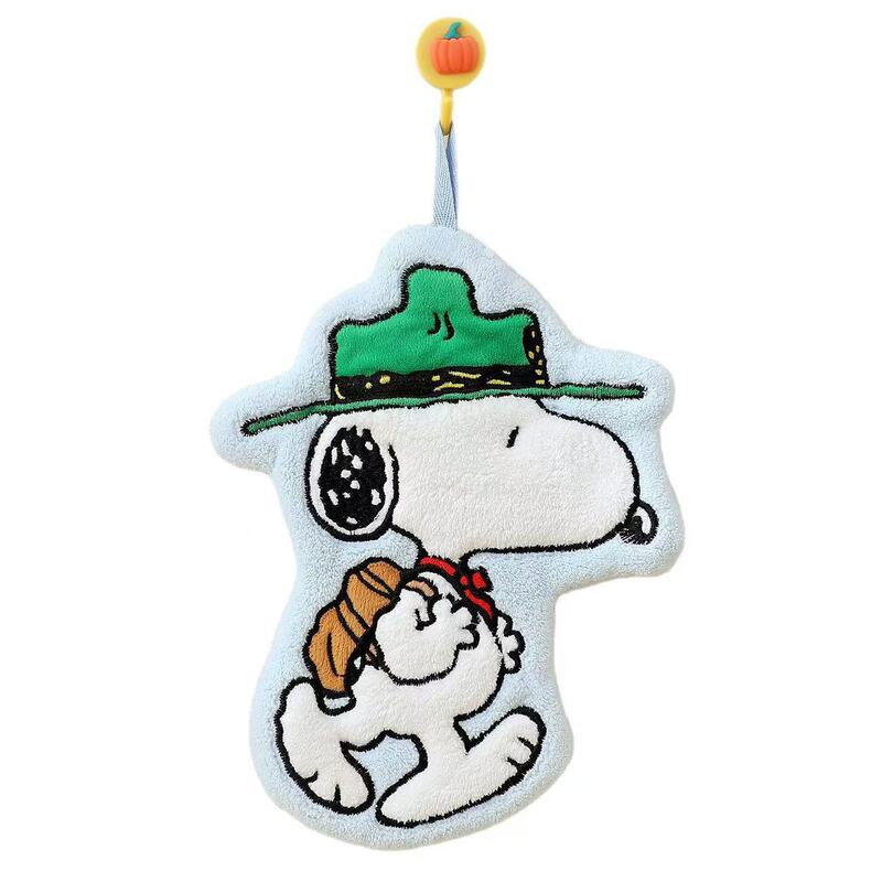 SNOOPY スヌーピー ハンドタオル 吊り下げ かわいい ハンドタオル 女の子 子供用 ハンドタオル バスルーム ハンカチ|undefined