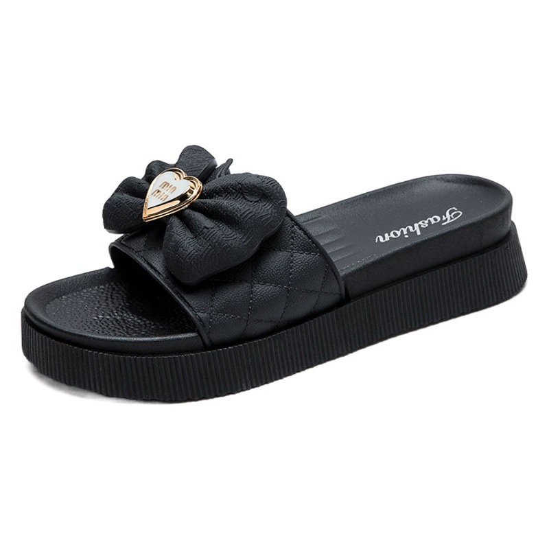 Тапочки нового стиля, женские модные уличные летние Нескользящие шлепанцы, милые пляжные тапочки на высоком каблуке, женские морские сандалии